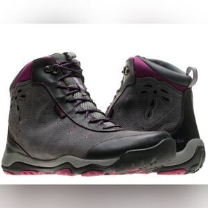 Jambu Vista Hyper Grip Charcoal Raspberry Nubuck Leather‎ Hiking Boots 8.5